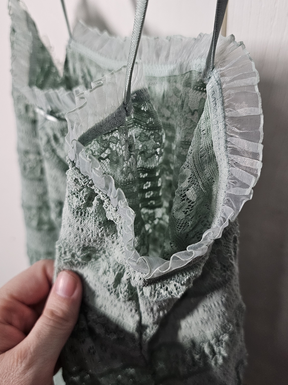 Wild Fable XXL Mint Green Lace Spaghetti Strap Mini Dress - Picture 8 of 11